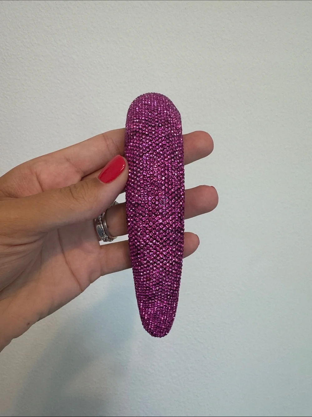 Amazon Hot Pink Rhinestone Padded Headband